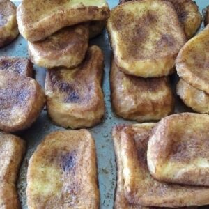 Typical Spanish pastry Torrijas.