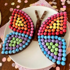 Butterfly shaped cake by Esther.